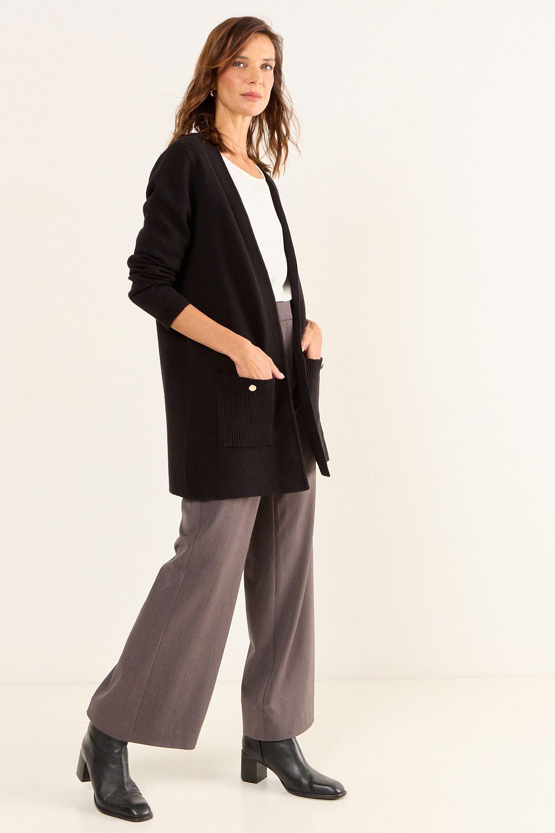 Chaleco Liso Negro Ma Griffe 18002126055102-4