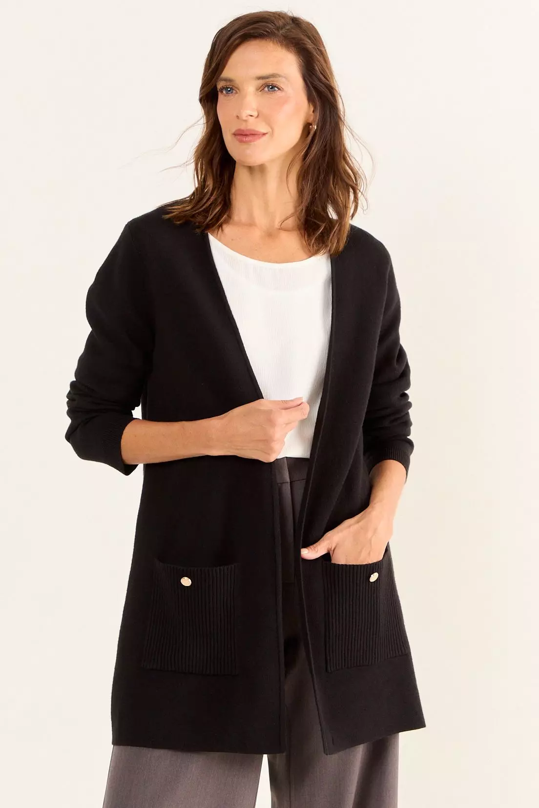 Chaleco Liso Negro Ma Griffe 18002126055102-0