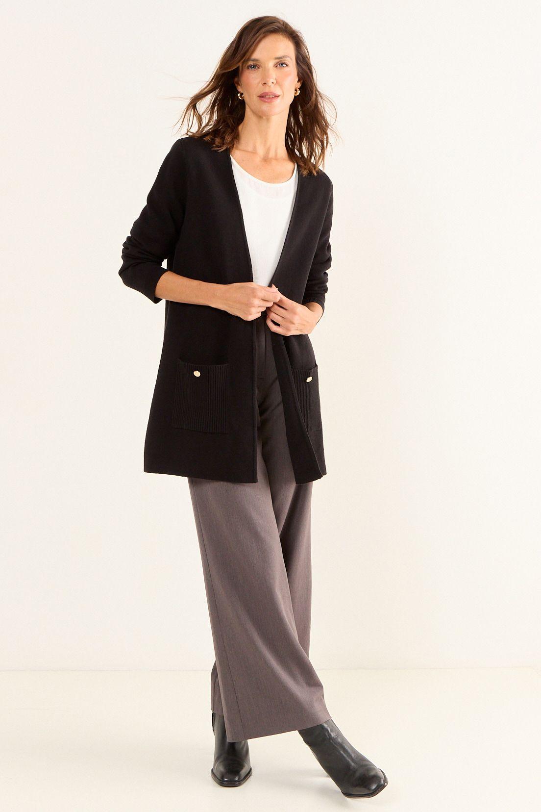 Chaleco Liso Negro Ma Griffe 18002126055102-3