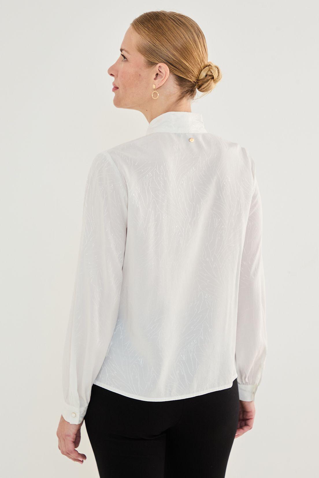 Blusa Con Lazo Crudo 14002125057105-2