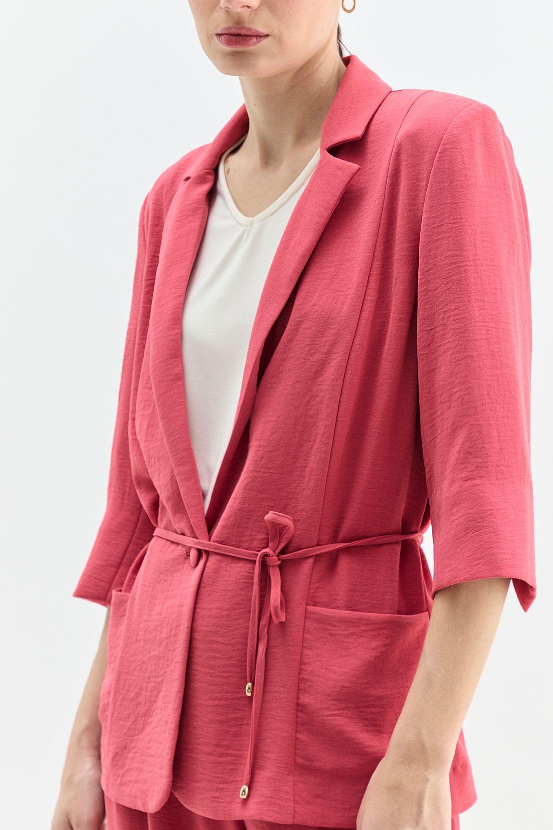 Blazer Con Lazo Rosado Ma Griffe 16002224059123-2