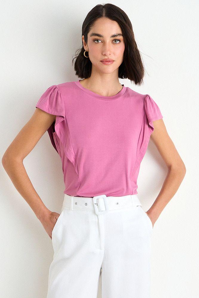 Polera Lisa Fucsia Ash 14207126001116-0