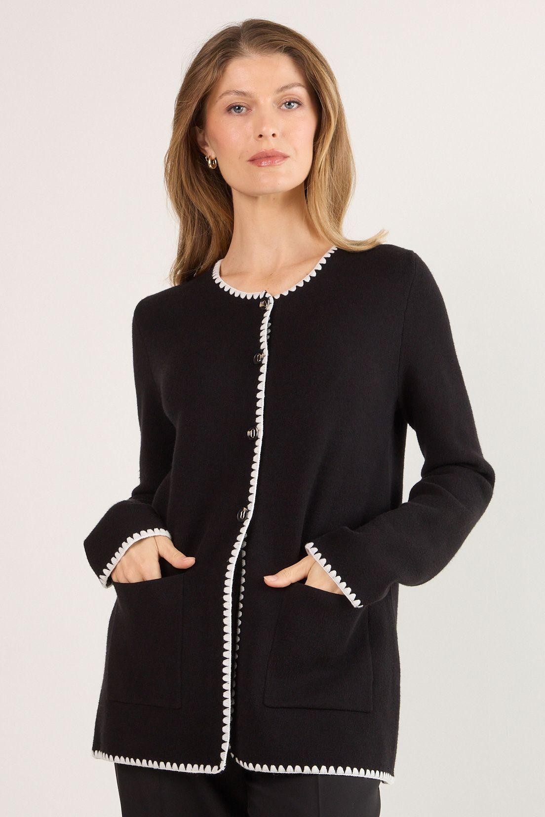 Cardigan Negro Ma Griffe 18002225050102-0