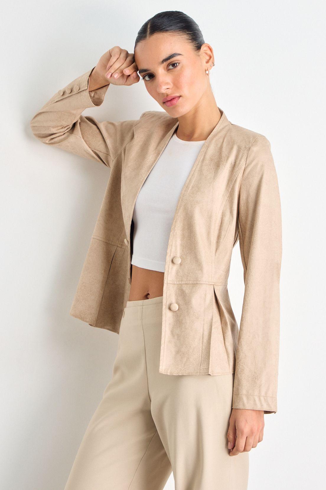 Chaqueta Beige iO 17520225006106-0