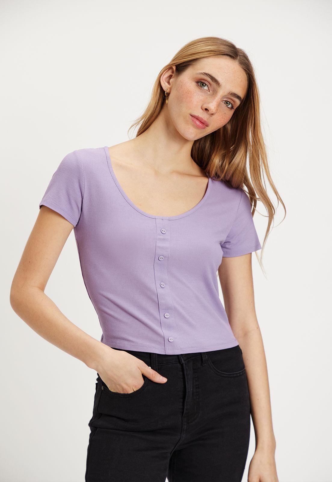 Polera Lisa Lila iO 14220224059211-0