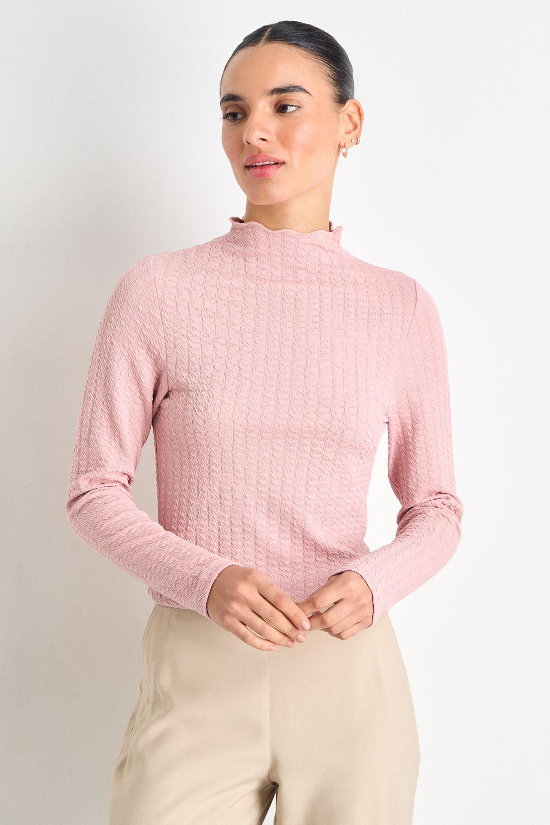 Polera Manga Larga Rosa iO 14220225058123-0