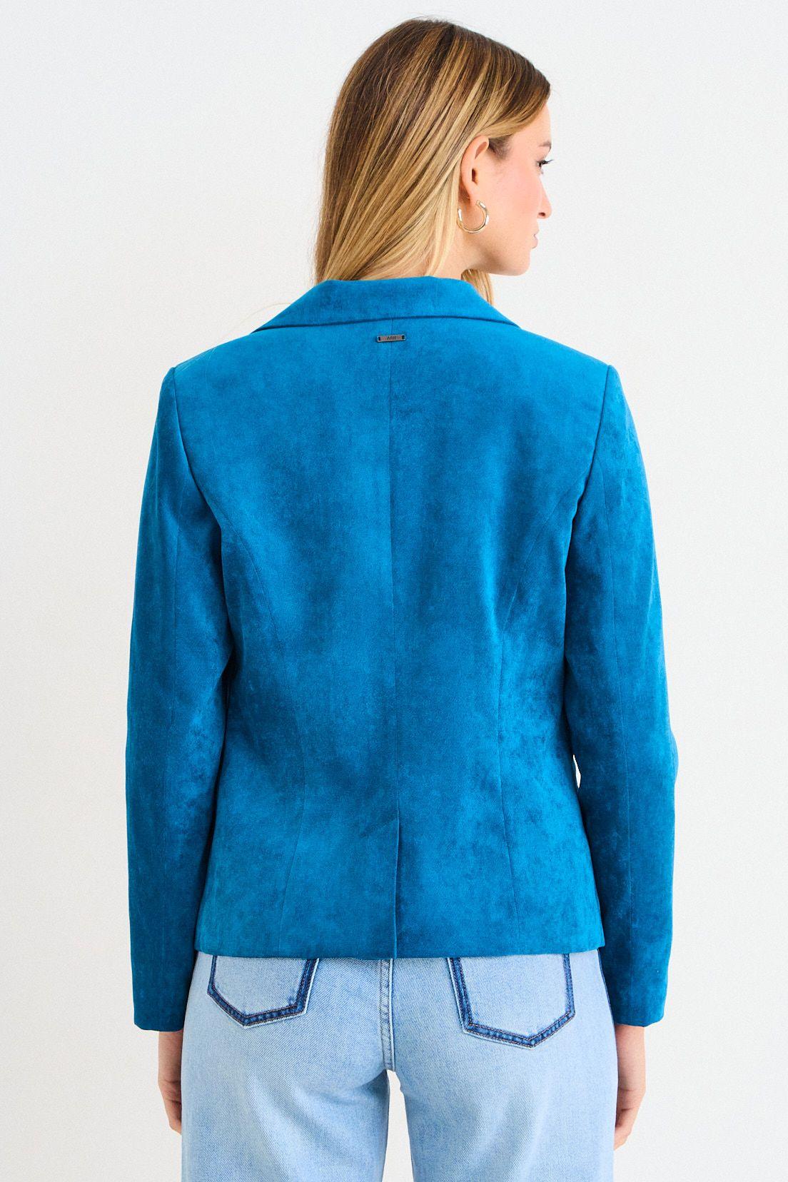 Blazer Liso De Pana Celeste Ash 16007226001127-2