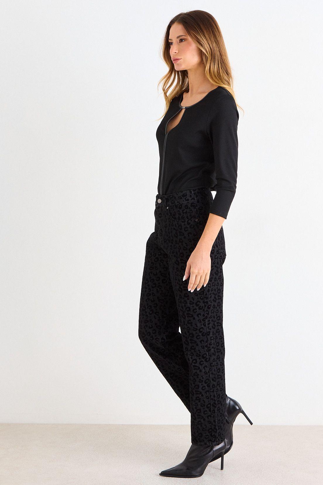 Polera Rib Manga 3/4 Negro Ash 14207126050102-4