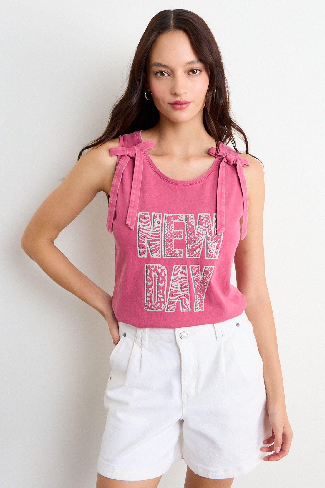 Polera Estampada Fucsia iO 14620126002116-1