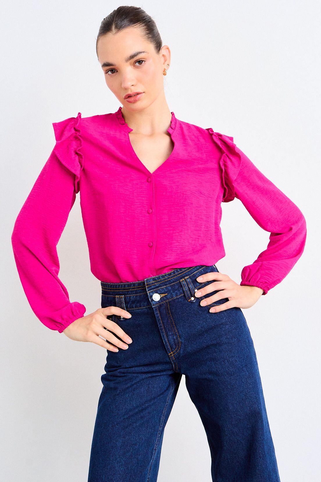 Blusa Lisa Fucsia iO 14020126014116-0