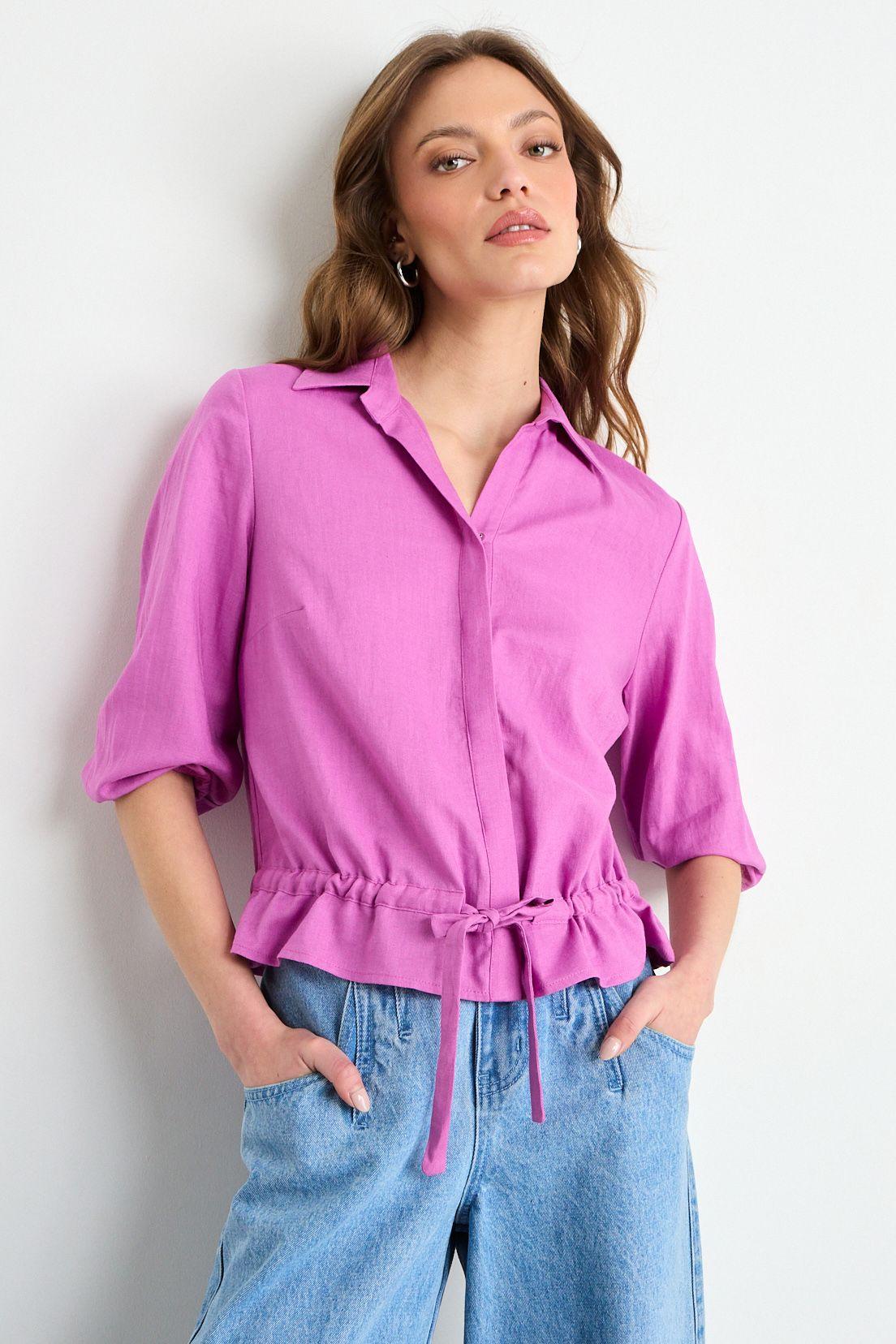 Blusa Lisa Fucsia iO 14020225064116-0