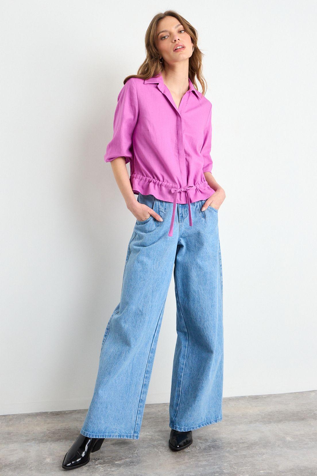 Blusa Lisa Fucsia iO 14020225064116-3