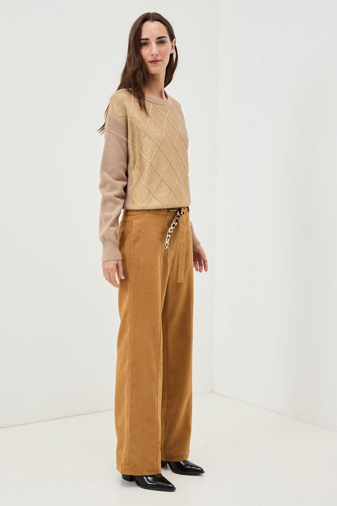 Pantalon Liso Café 11020125058129-3