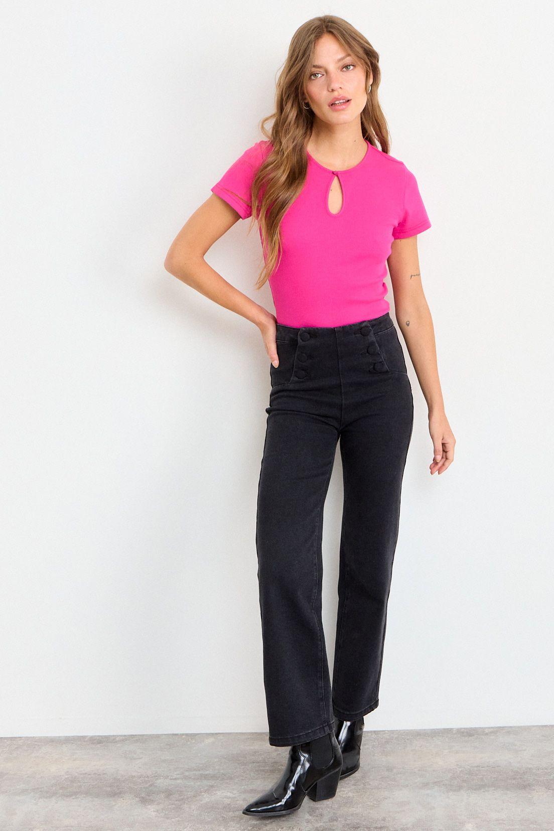 Polera Lisa Fucsia iO 14220126004116-4