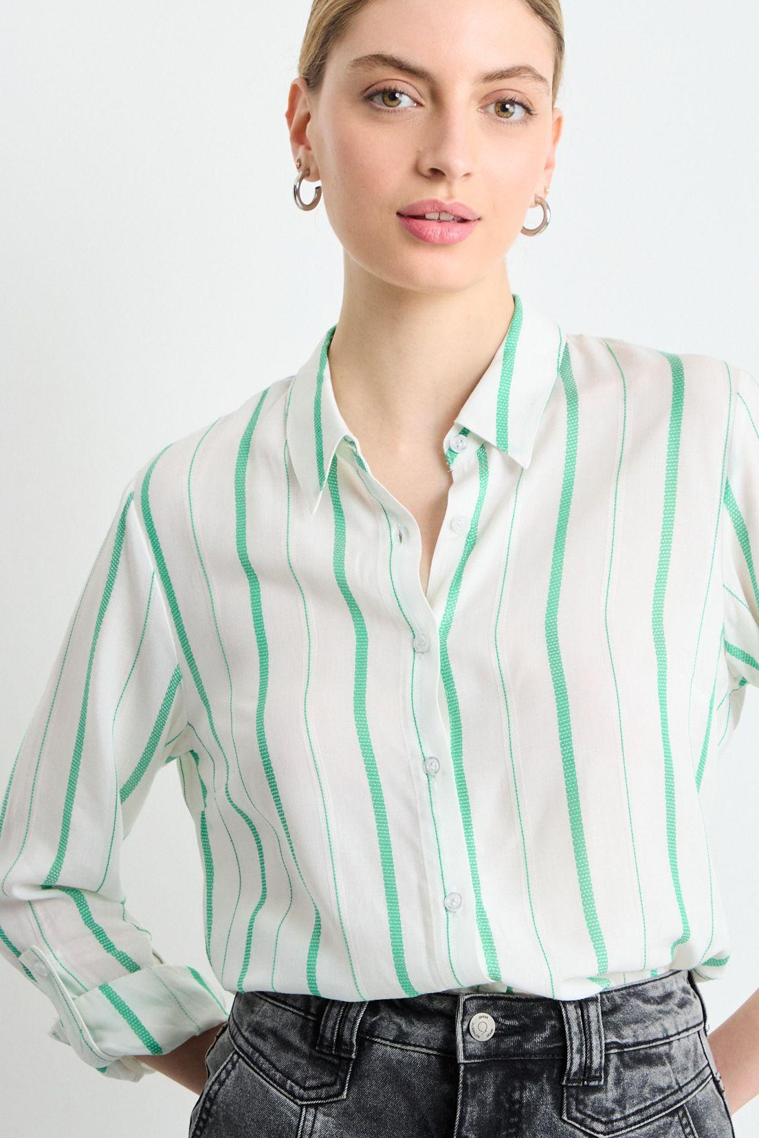 Blusas Manga Larga Verde Oliva iO 14120225005107-1
