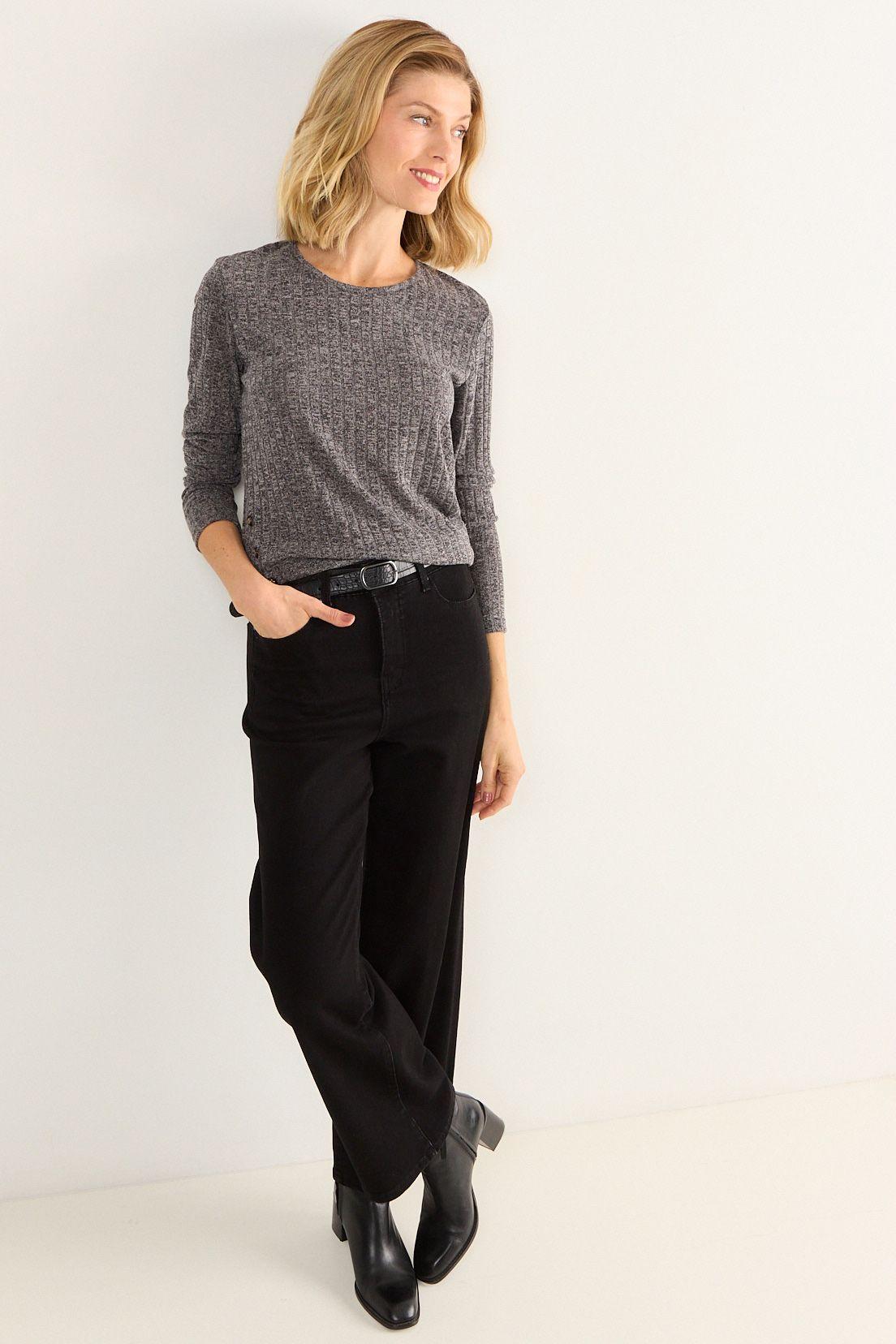 Polera Rib Melange Gris Ma Griffe 14202126052163-3