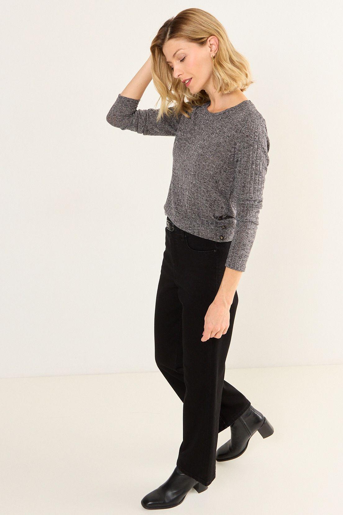 Polera Rib Melange Gris Ma Griffe 14202126052163-4