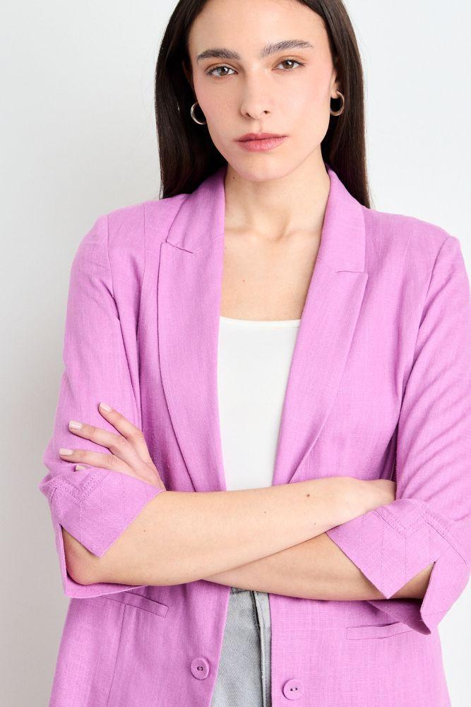 Blazer Liso Fucsia iO 16020225061116-1