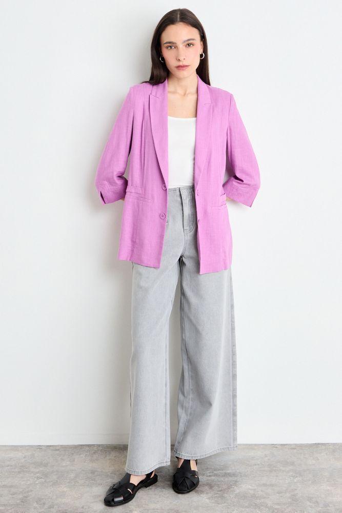 Blazer Liso Fucsia iO 16020225061116-3