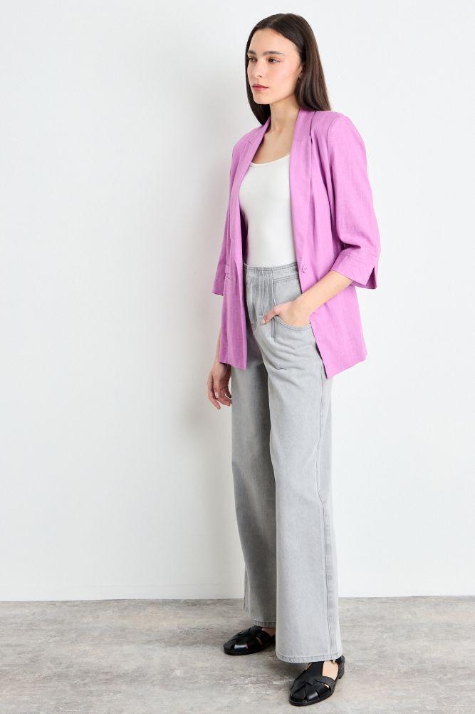 Blazer Liso Fucsia iO 16020225061116-4