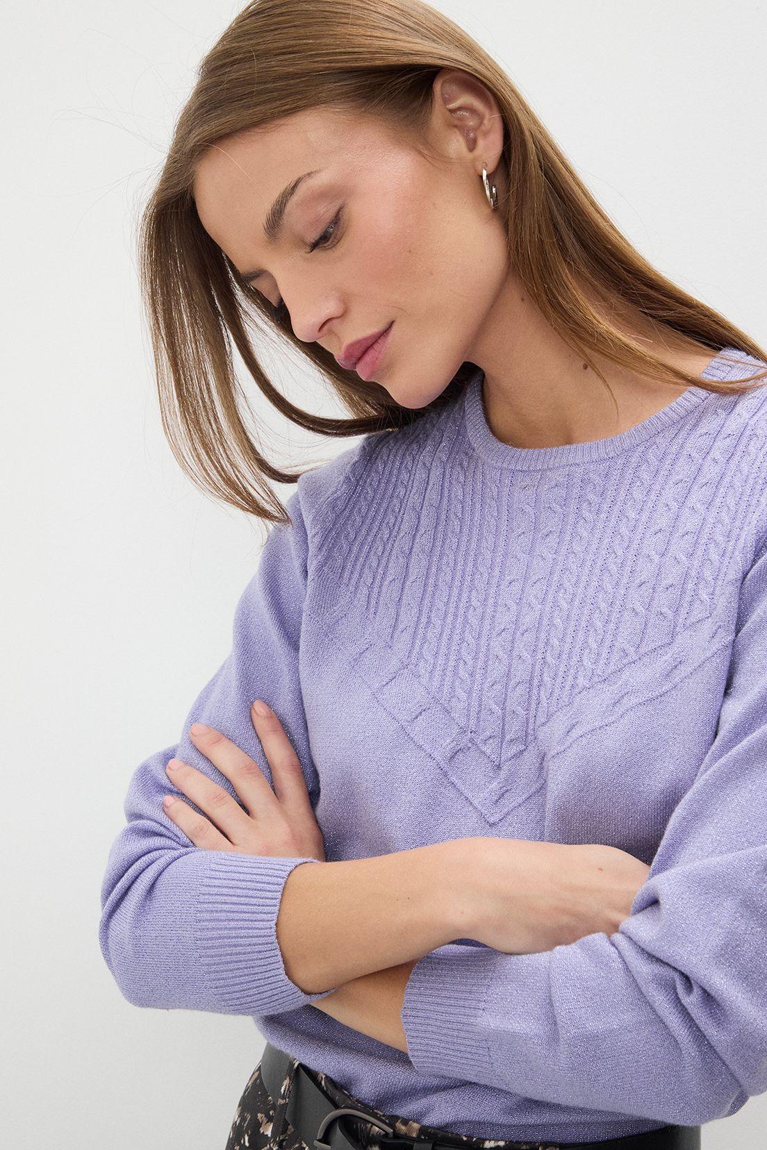 Sweater Liso Morado 18120125020211-1
