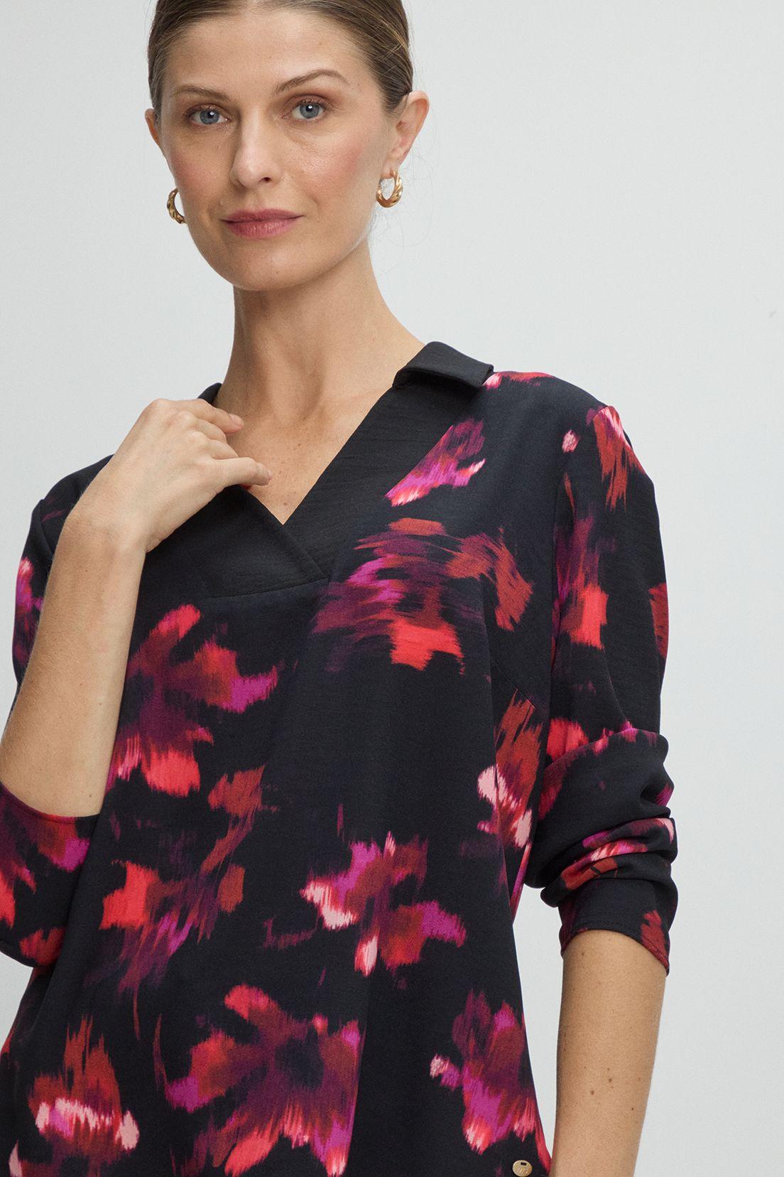 Blusas Manga Larga Negro Ma Griffe 14102225001102-1