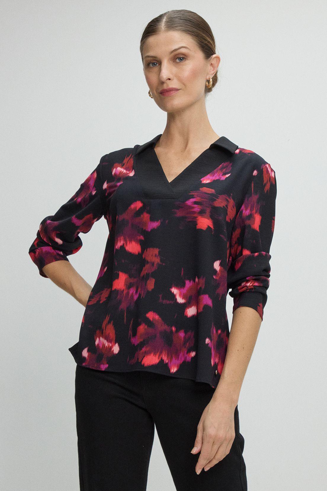 Blusas Manga Larga Negro Ma Griffe 14102225001102-0