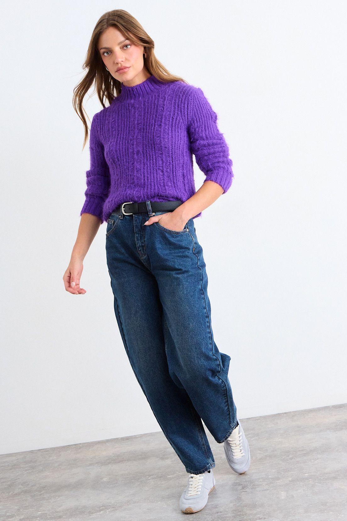 Sweater Liso Morado iO 18120126014121-3