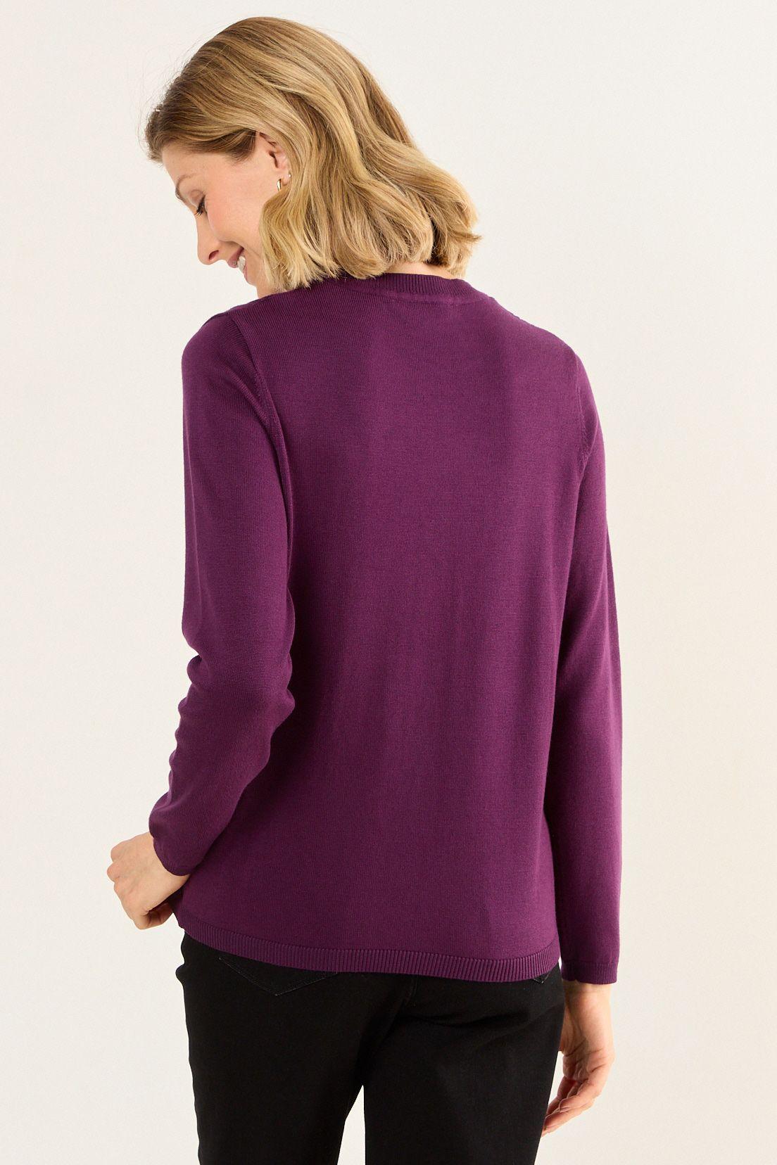 Tejido Escote Redondo Morado Ma Griffe 18102126002121-3