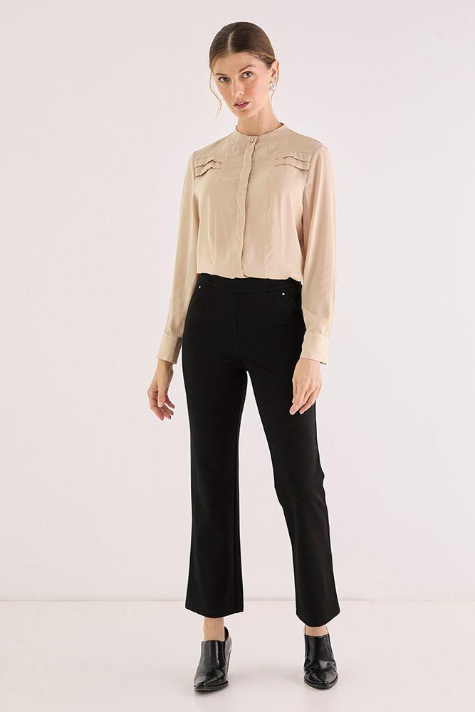 Calza Lisa Con Elastico Negro 11402125050102-3