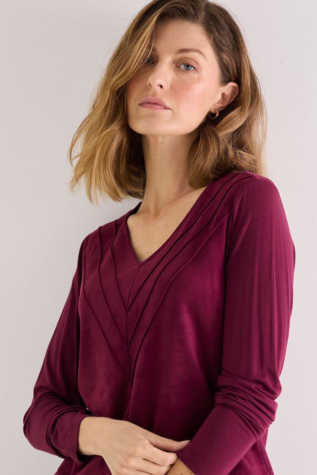 Polera De Suede Burdeo 14202125004112-1