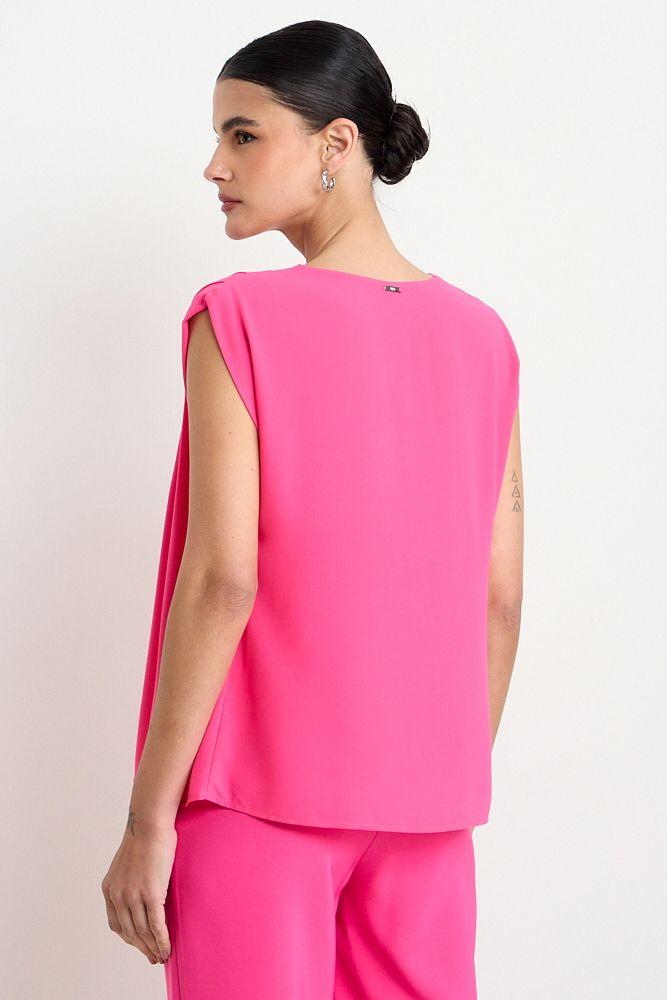 Blusa Lisa Sin Mangas Fucsia Ash 14007225013116-2
