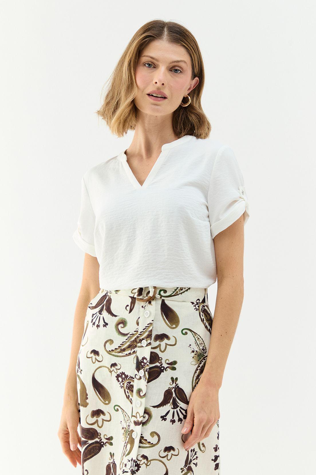 Blusa Lisa Crudo Ma Griffe 14004224020105-0