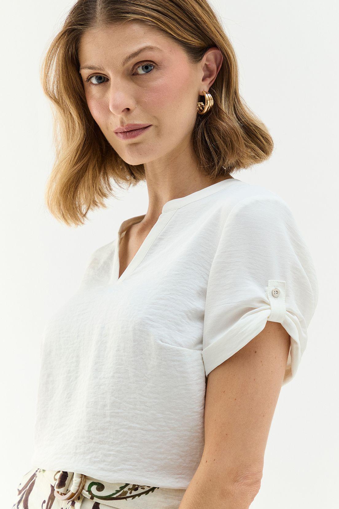 Blusa Lisa Crudo Ma Griffe 14004224020105-1