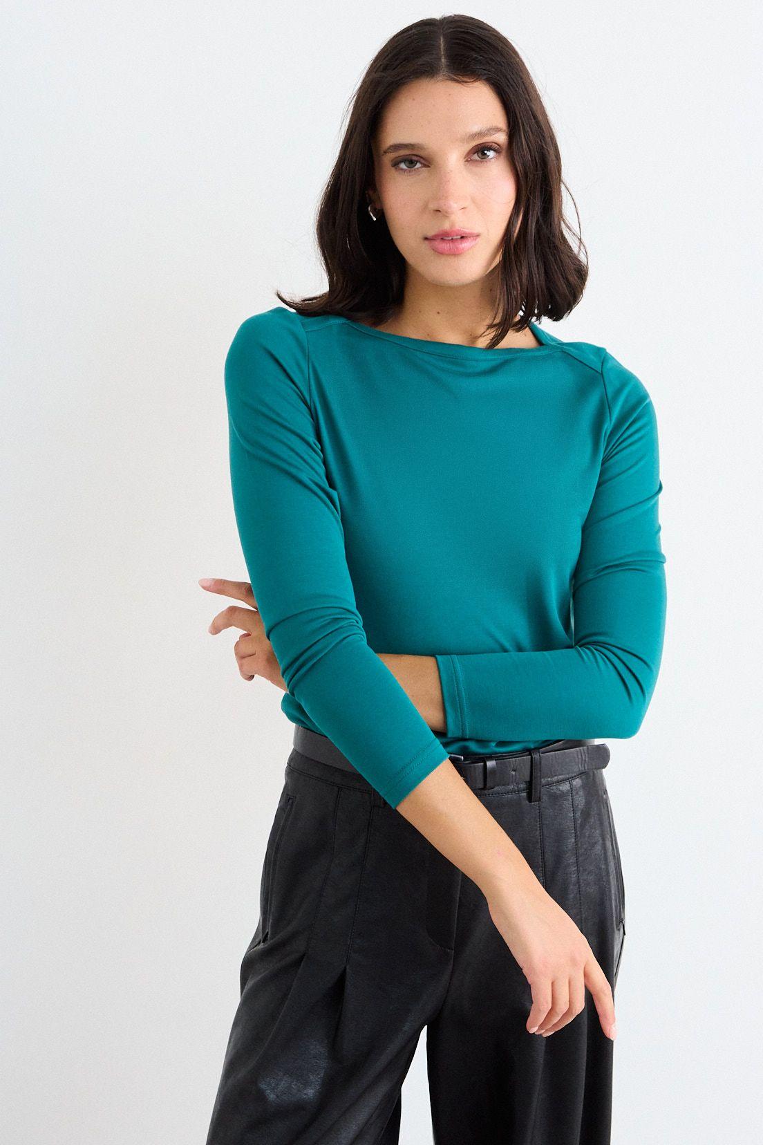 Polera Lisa Verde Oliva iO 14220126062107-0