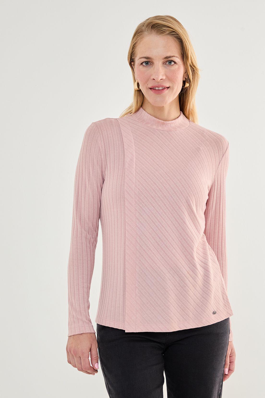 Polera Cuello Alto Rosado 14202125005123-1