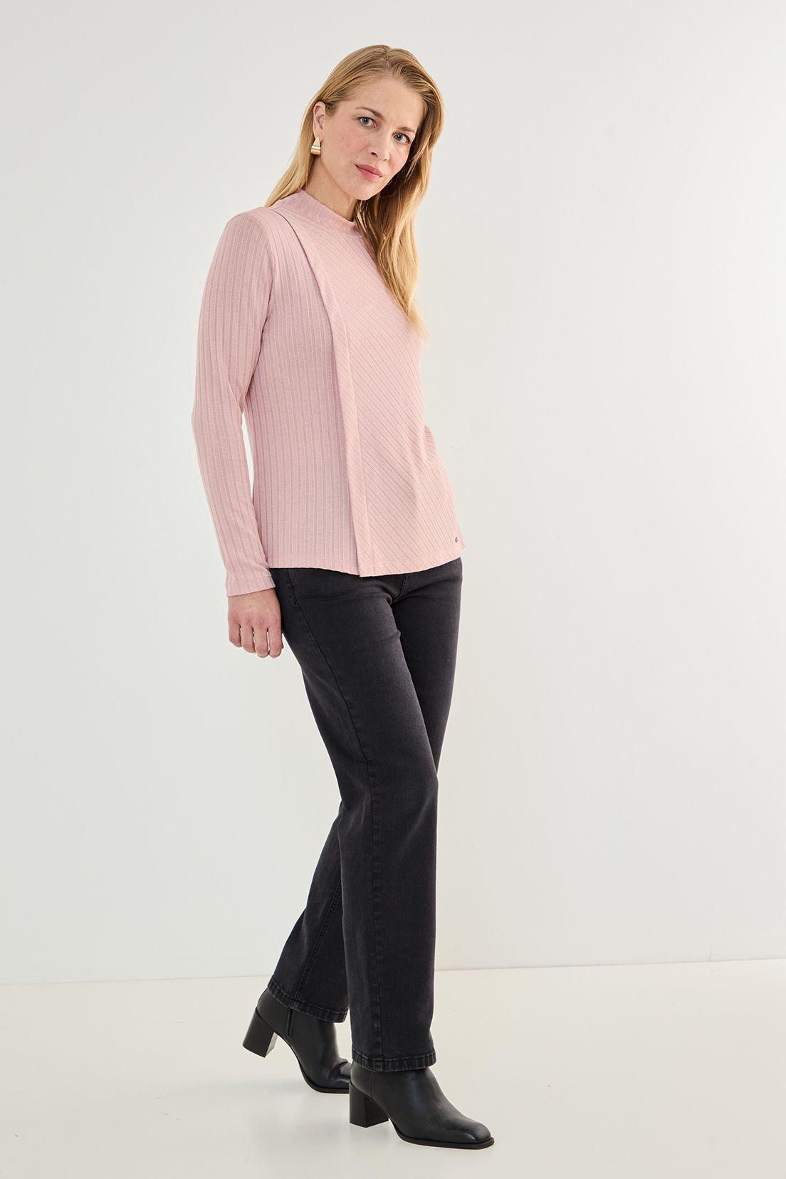 Polera Cuello Alto Rosado 14202125005123-3