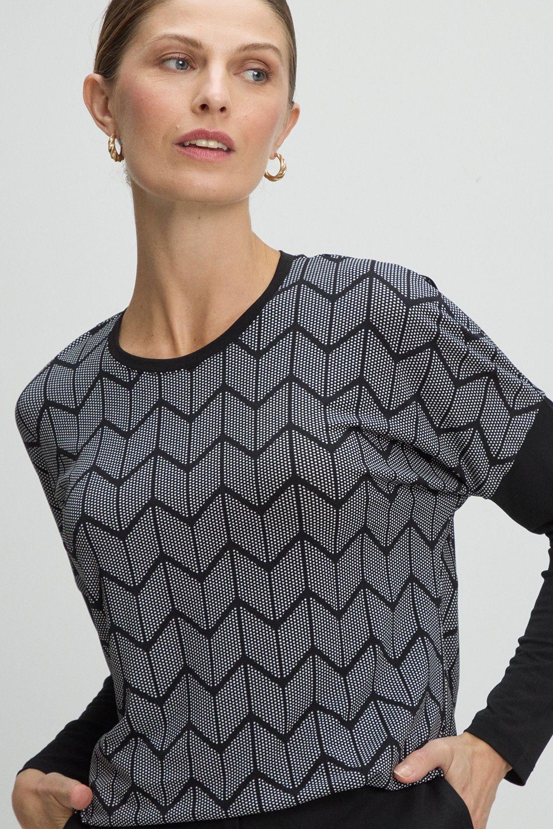 Polera Manga Larga Negro Ma Griffe 14302225051102-0