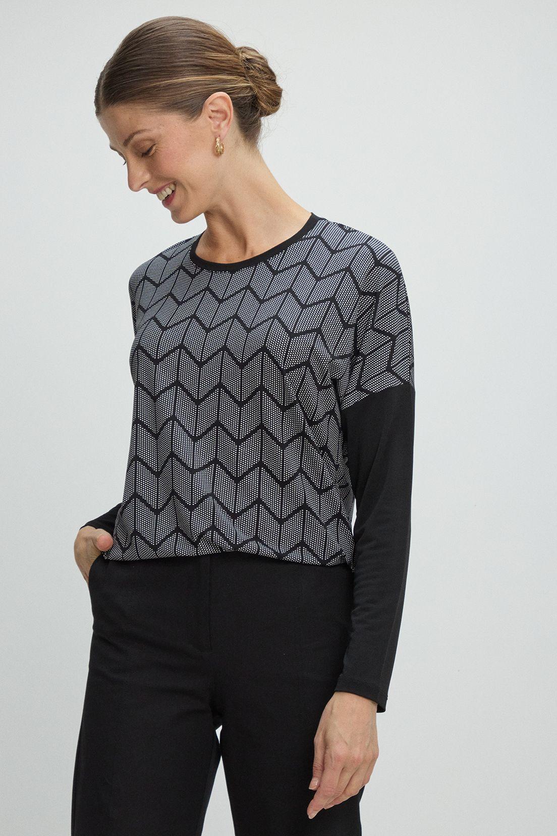 Polera Manga Larga Negro Ma Griffe 14302225051102-2
