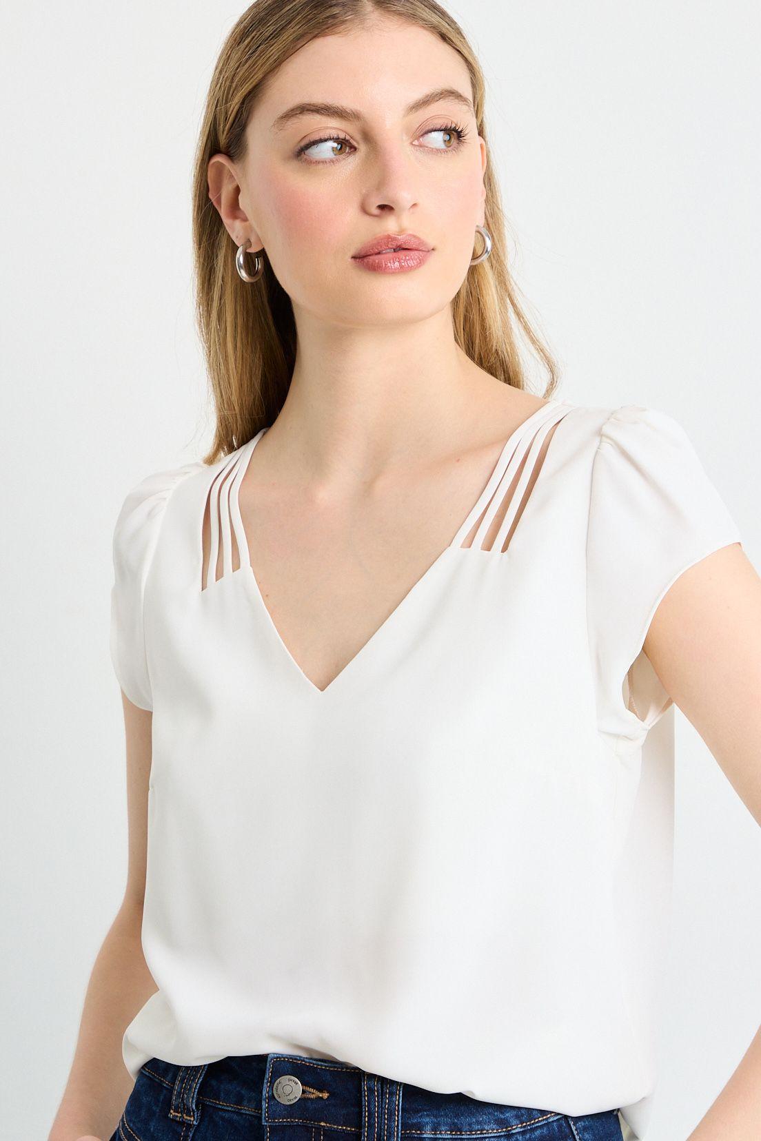 Blusa Manga Corta Cruda iO 14020225062105-0