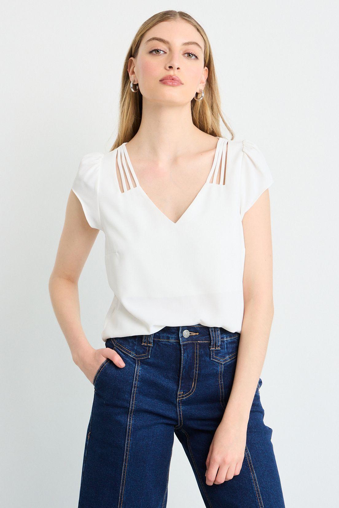 Blusa Manga Corta Cruda iO 14020225062105-0