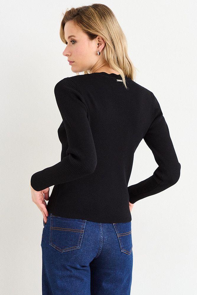 Polera Tejida Negro Ash 18207226002102-2