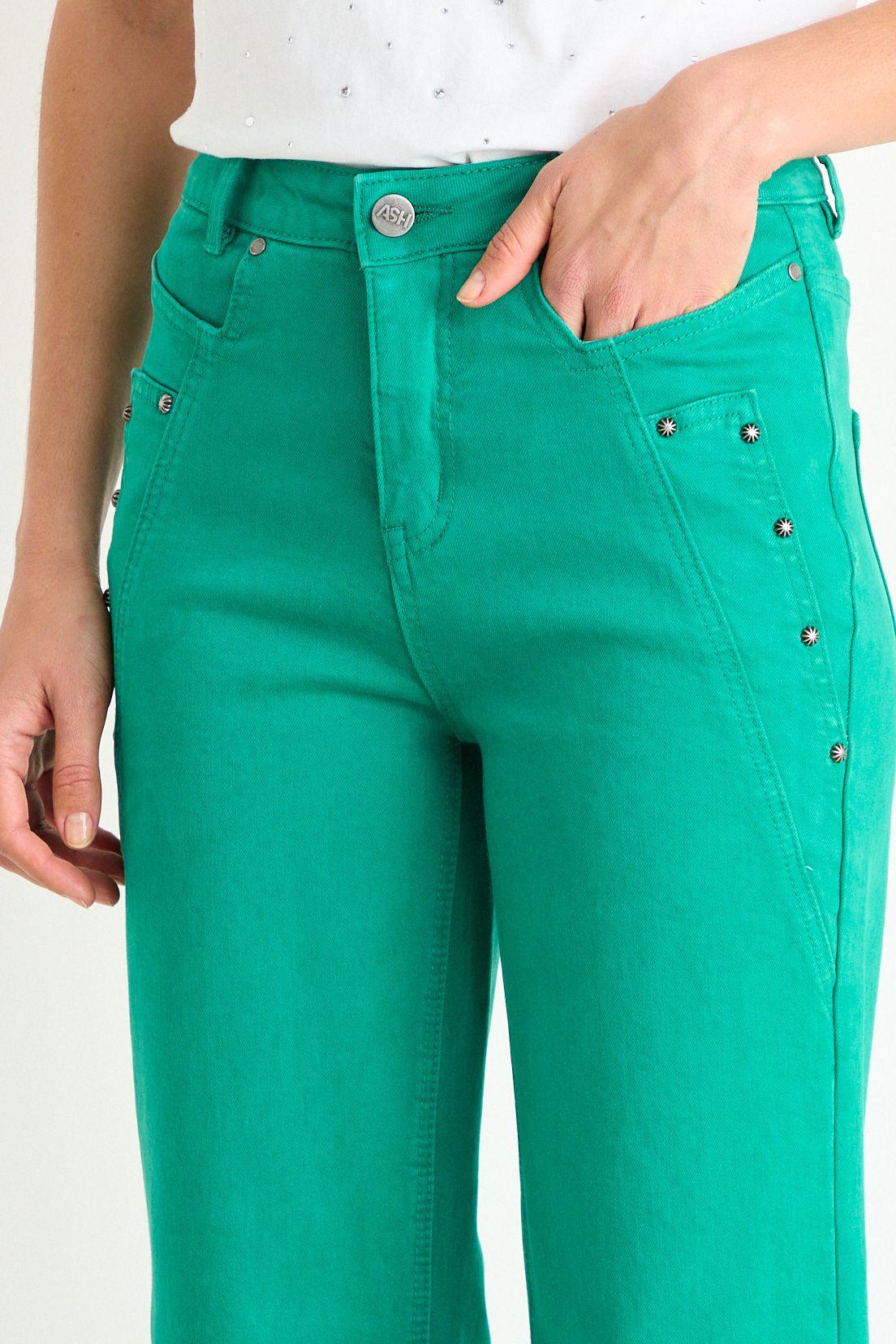 Straight Jeans Verde Oliva Ash 11307126001107-2