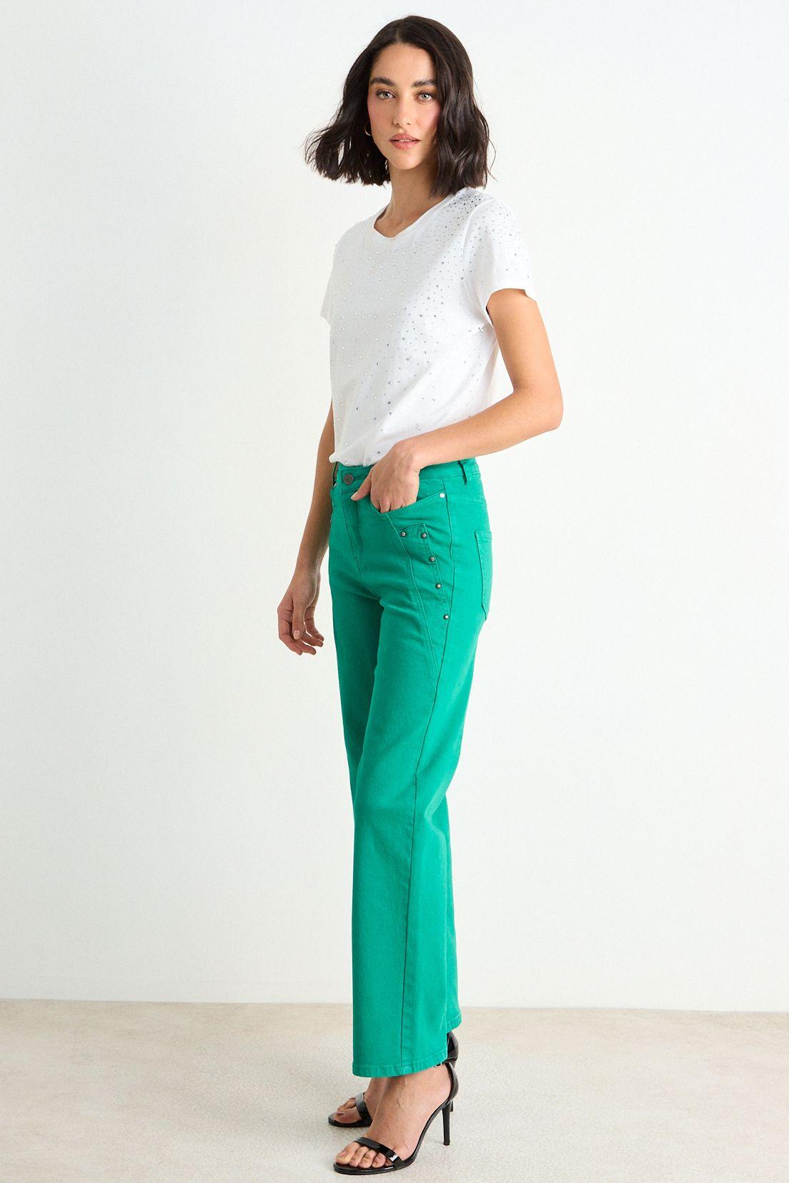 Straight Jeans Verde Oliva Ash 11307126001107-4
