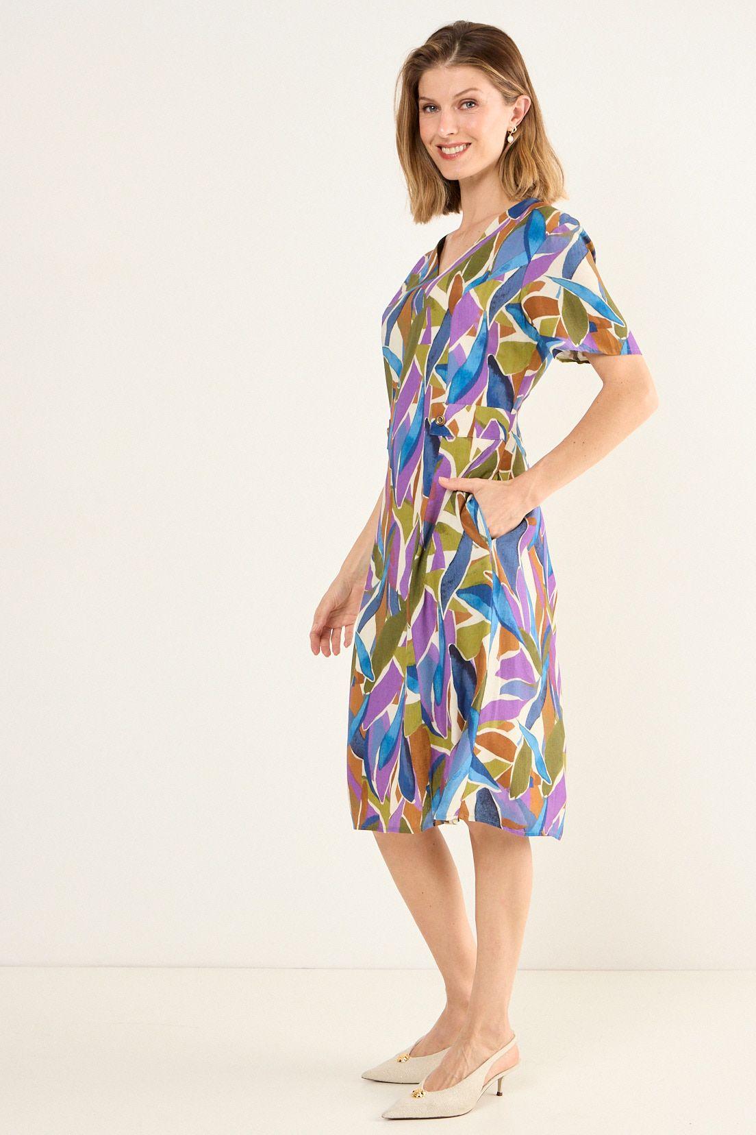 Vestido Estampado Morado Ma Griffe 13102126051211-4