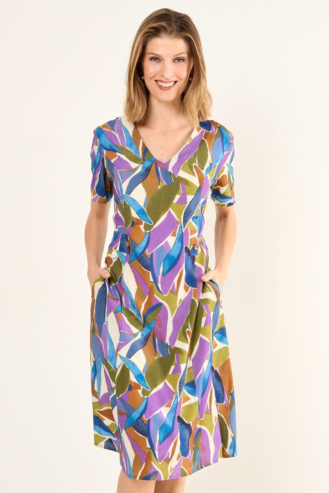 Vestido Estampado Morado Ma Griffe 13102126051211-0