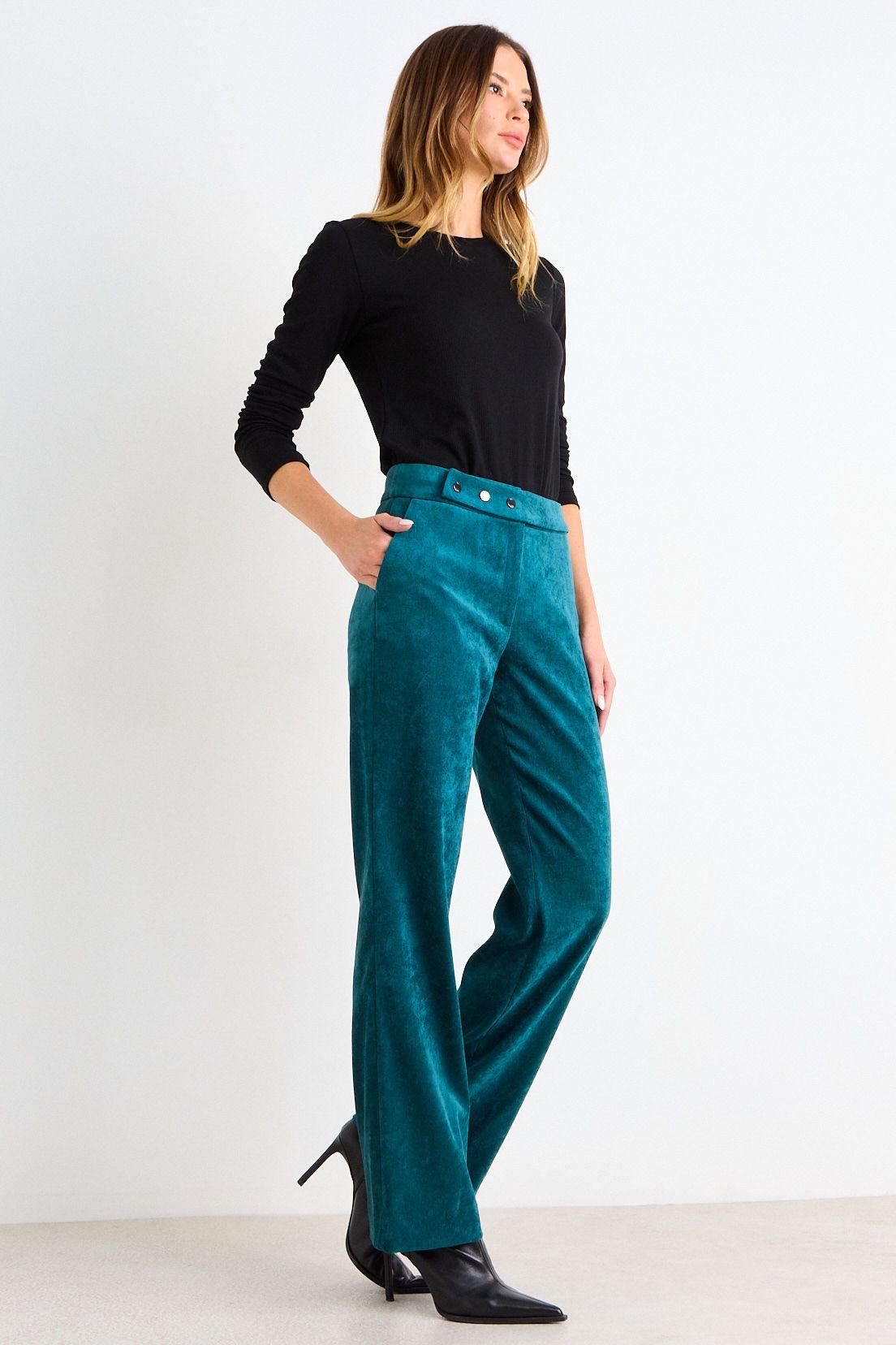 Pantalon De Pana Recto Turquesa Ash 11007126061107-4