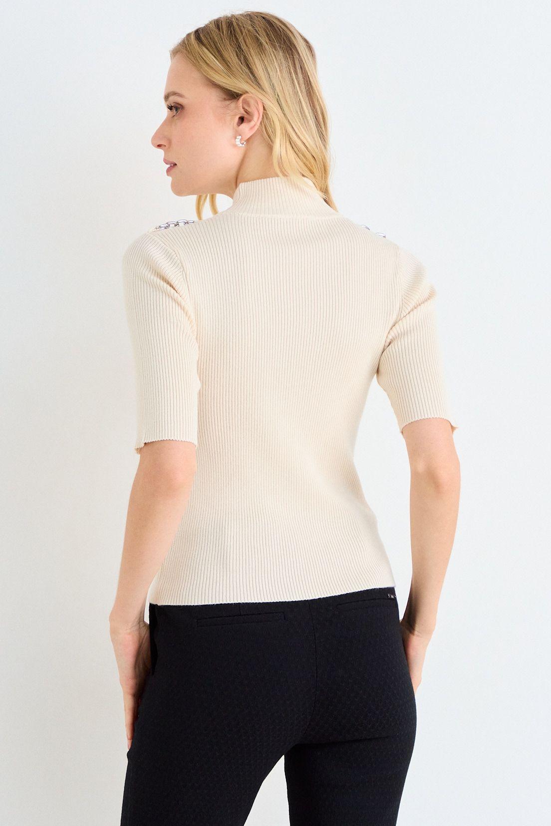 Polera Tejida Crudo Ash 18107126002105-2
