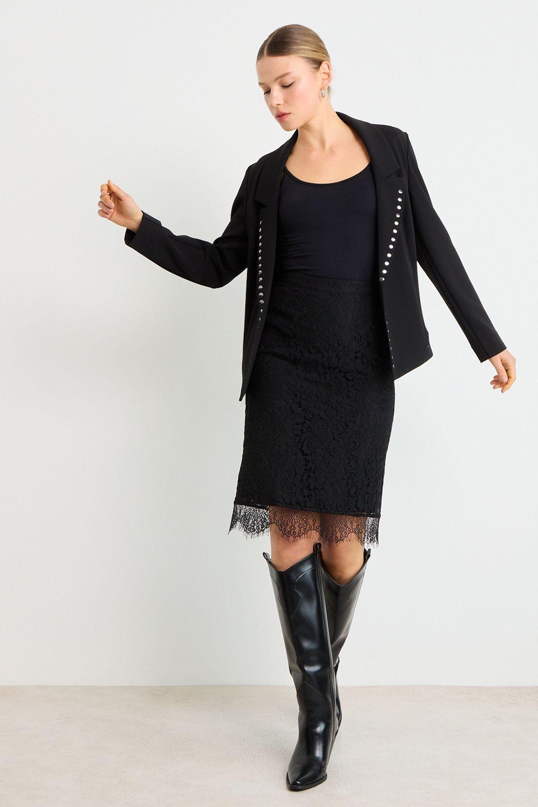 Falda Larga Negro Ash 12007225005102-0
