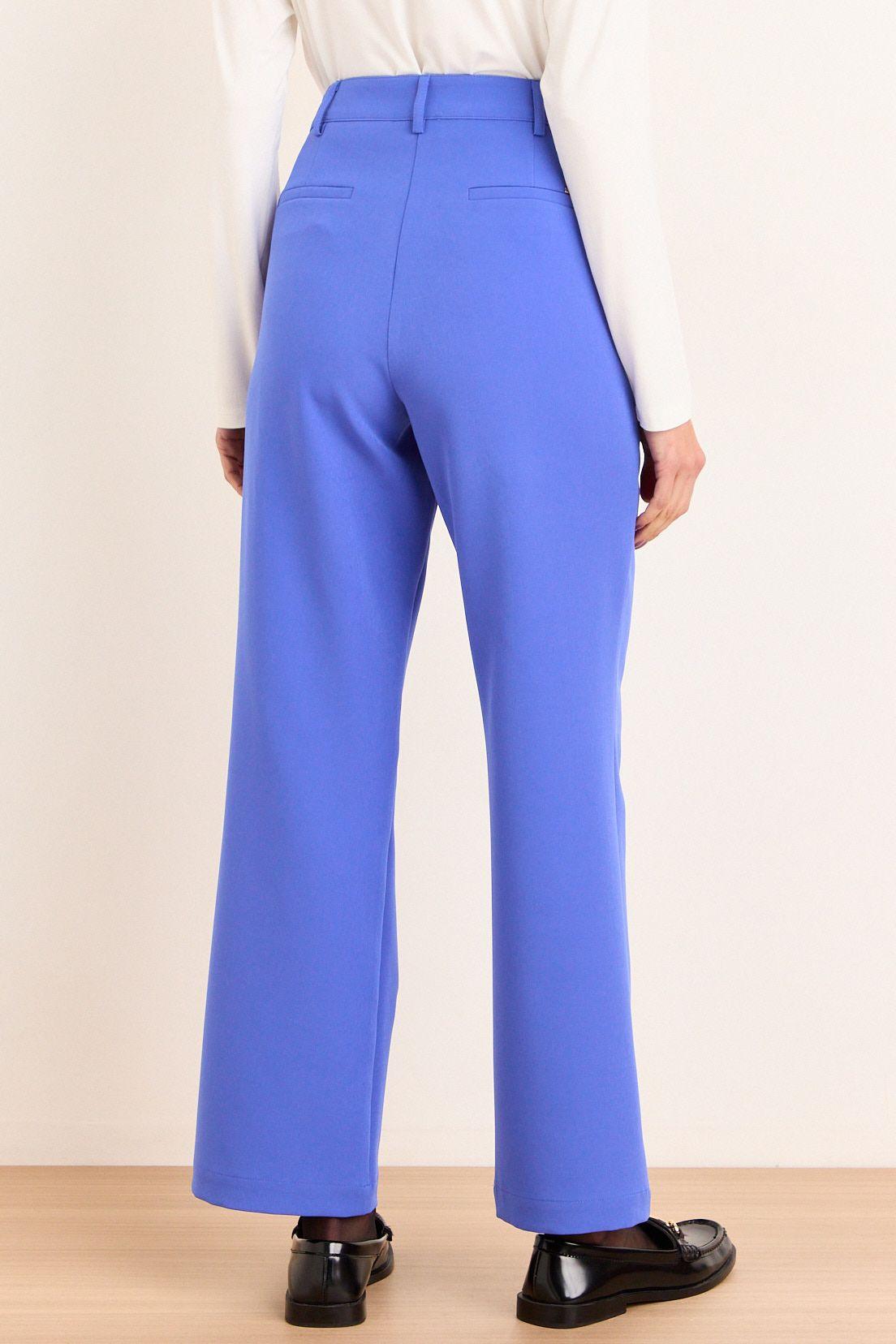 Pantalon Recto Con Bolsillos Parche Azul Ma Griffe 11002226001134-3